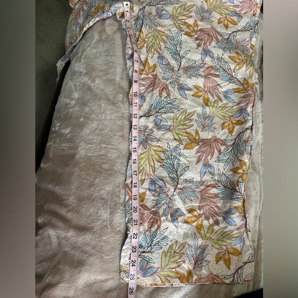 Nicole Miller Linen Tropical Floral Wide Leg Pull on Pants - Picture 8 of 8